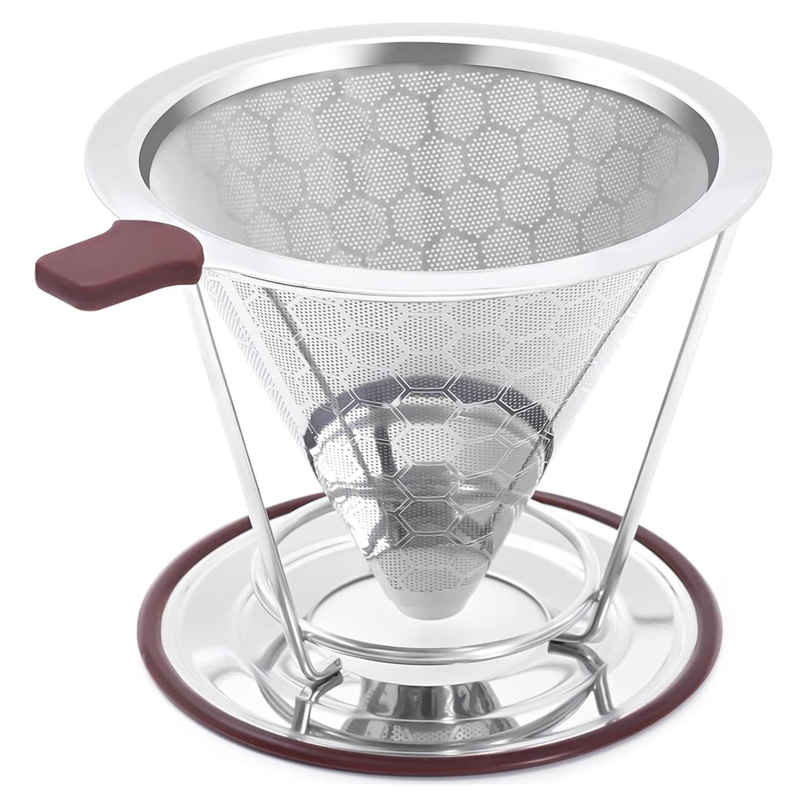 Goteador de Café MISETTO Acero Inoxidable 1-2 Tazas Reutilizable