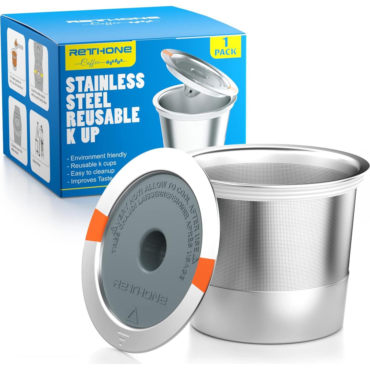 Filtros de Café Reutilizables RETHONE K Cup Acero Inoxidable