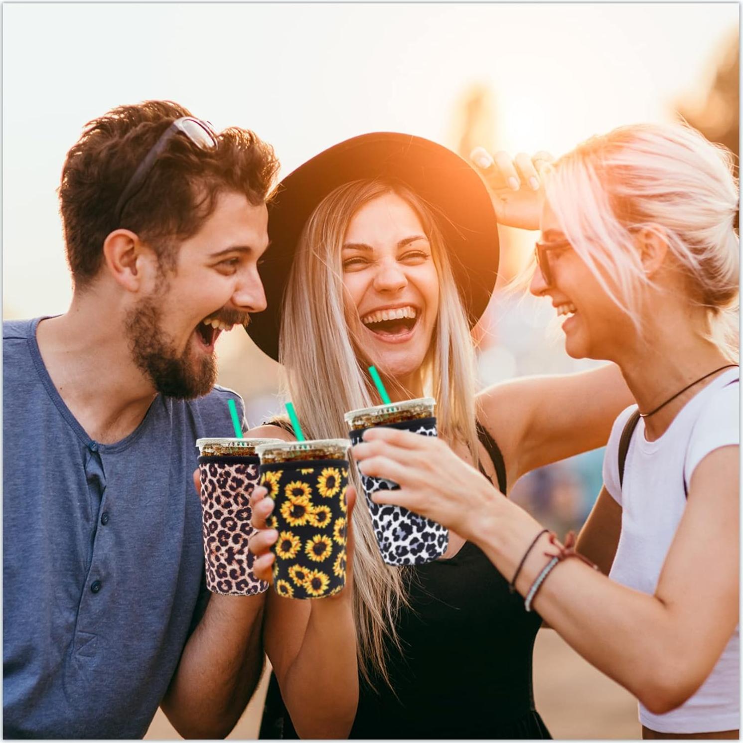 Mangas Aislantes Reutilizables YR para Vasos de Café Neopreno