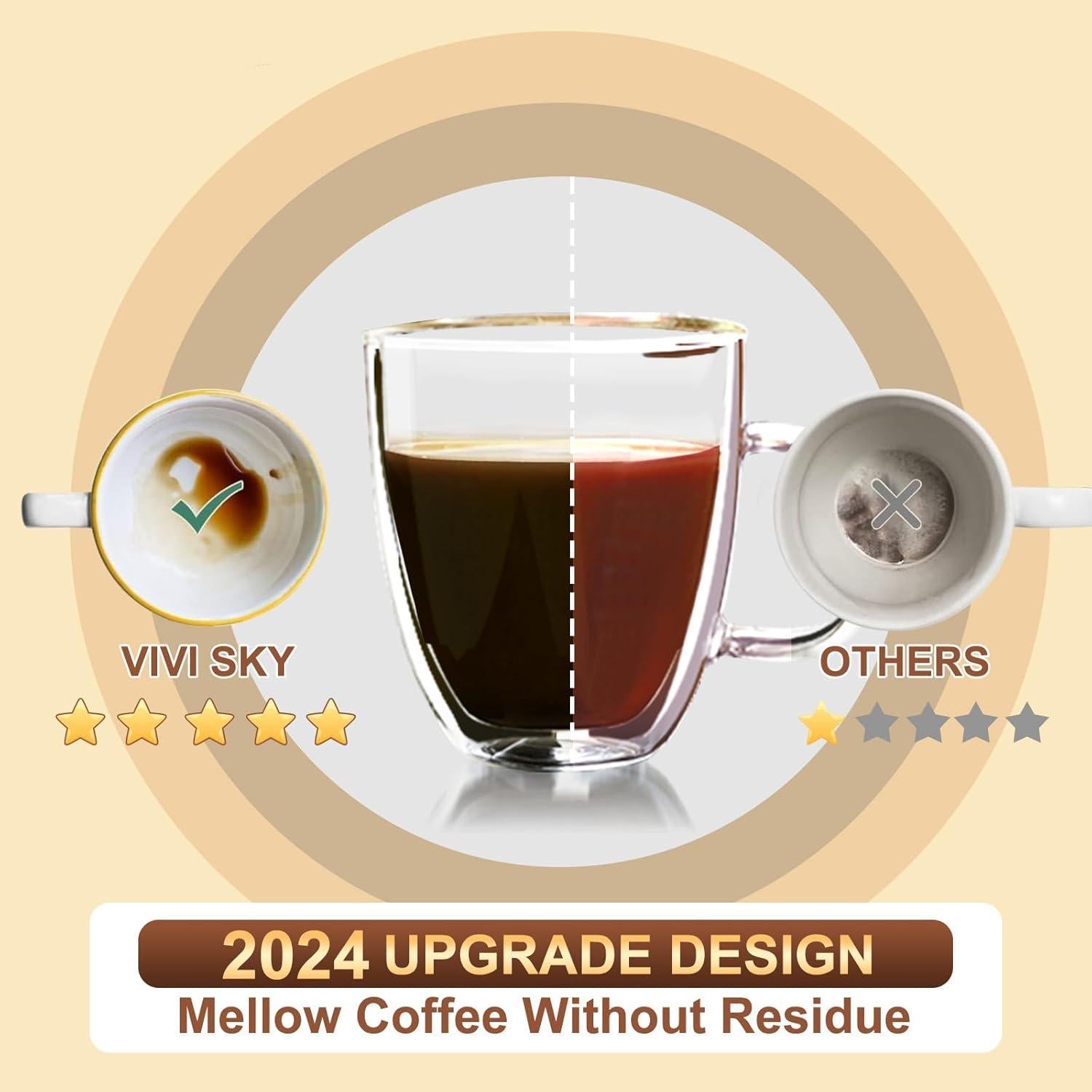 5 Cápsulas de Café Reutilizables VIVI SKY para Ninja DualBrew