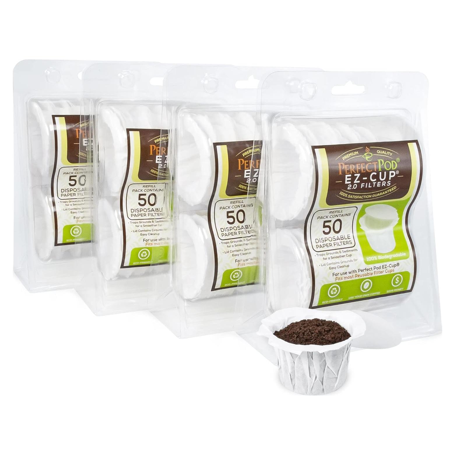 Filtros de Papel Perfect Pod EZ-Cup - 200 Filtros Biodegradables