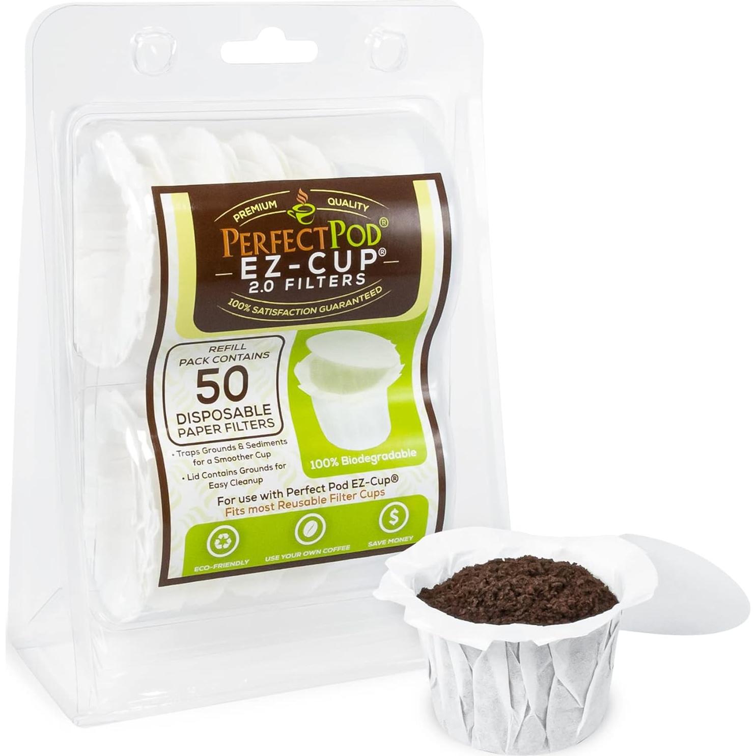 Filtros de Papel Perfect Pod EZ-Cup - 200 Filtros Biodegradables