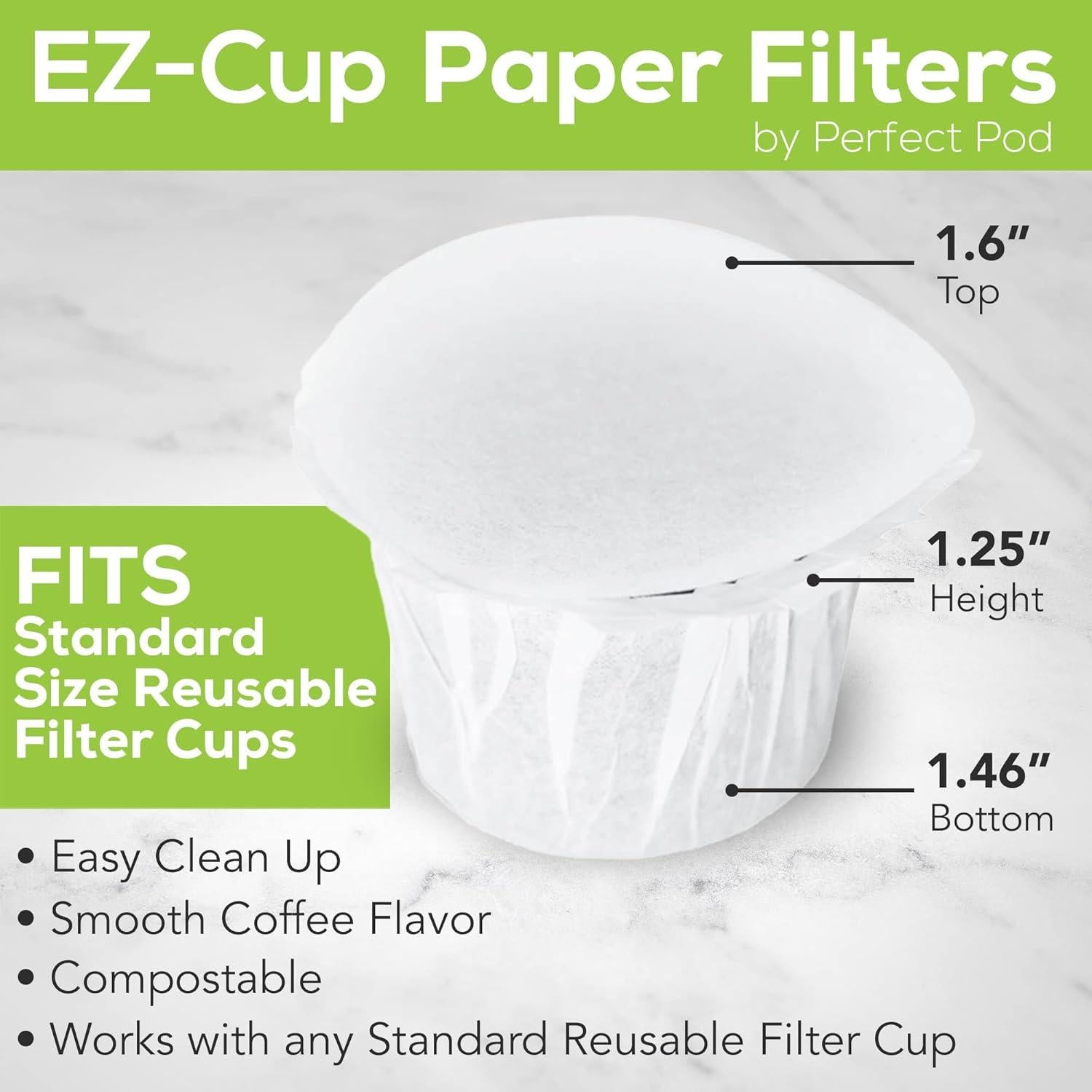 Filtros de Papel Perfect Pod EZ-Cup - 200 Filtros Biodegradables