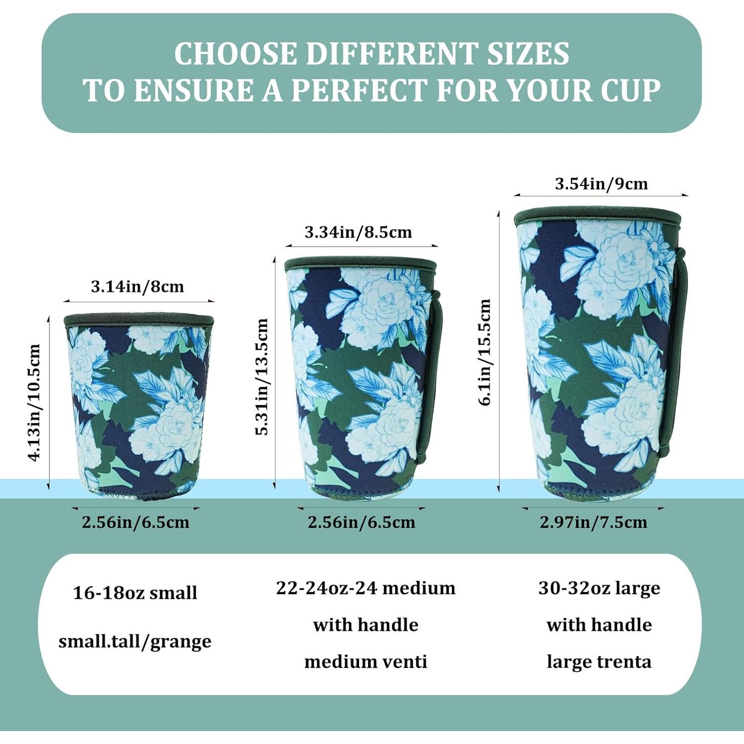 3 Fundas Reutilizables Neopreno Aisladas KJQJLY para Bebidas