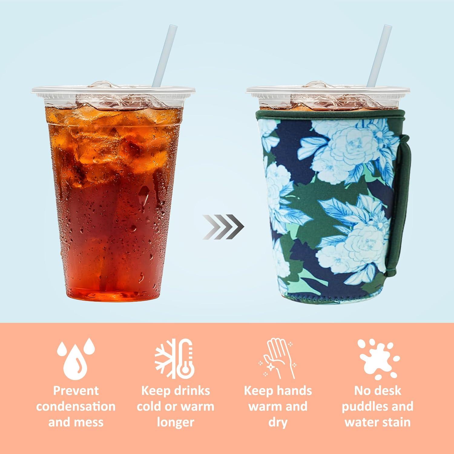 3 Fundas Reutilizables Neopreno Aisladas KJQJLY para Bebidas