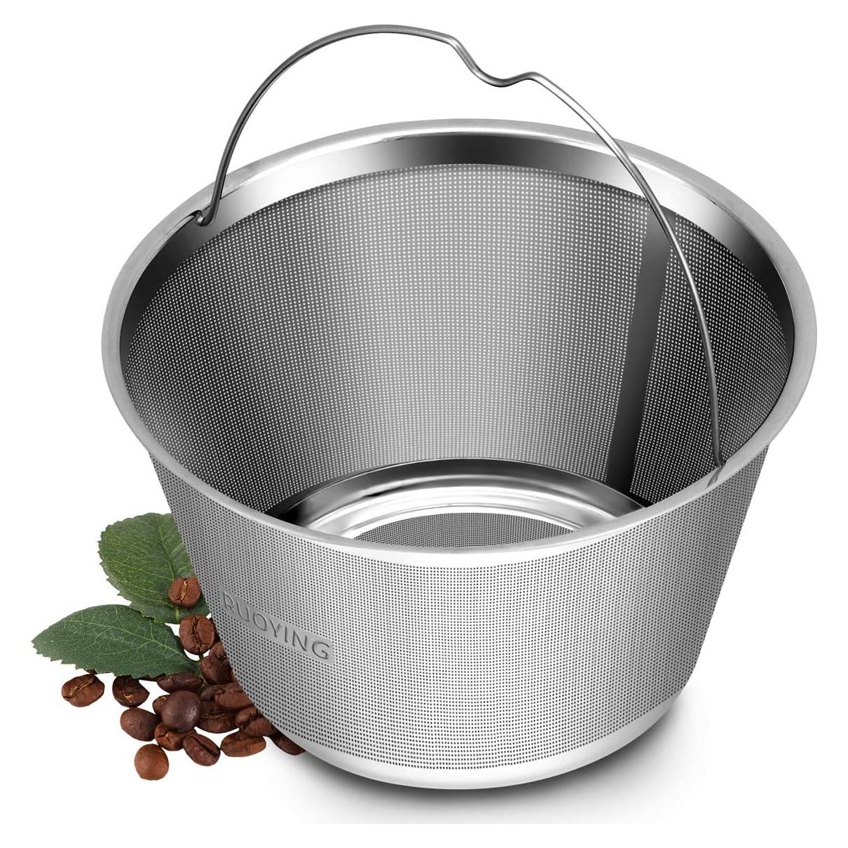 Filtro de café reutilizable 4 tazas RUOYING acero inoxidable
