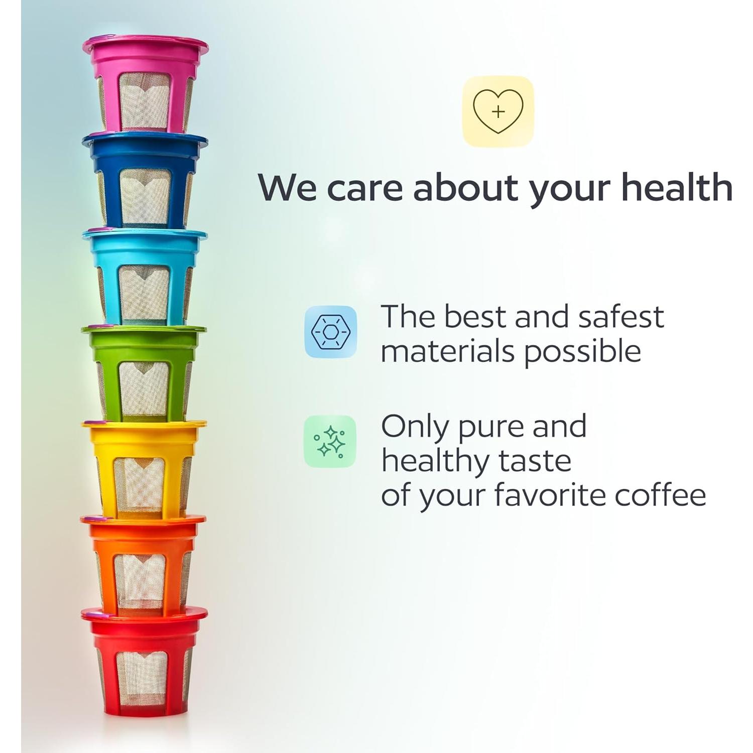 Juego de 7 Filtros Reutilizables GoodCups para Cafeteras Keurig