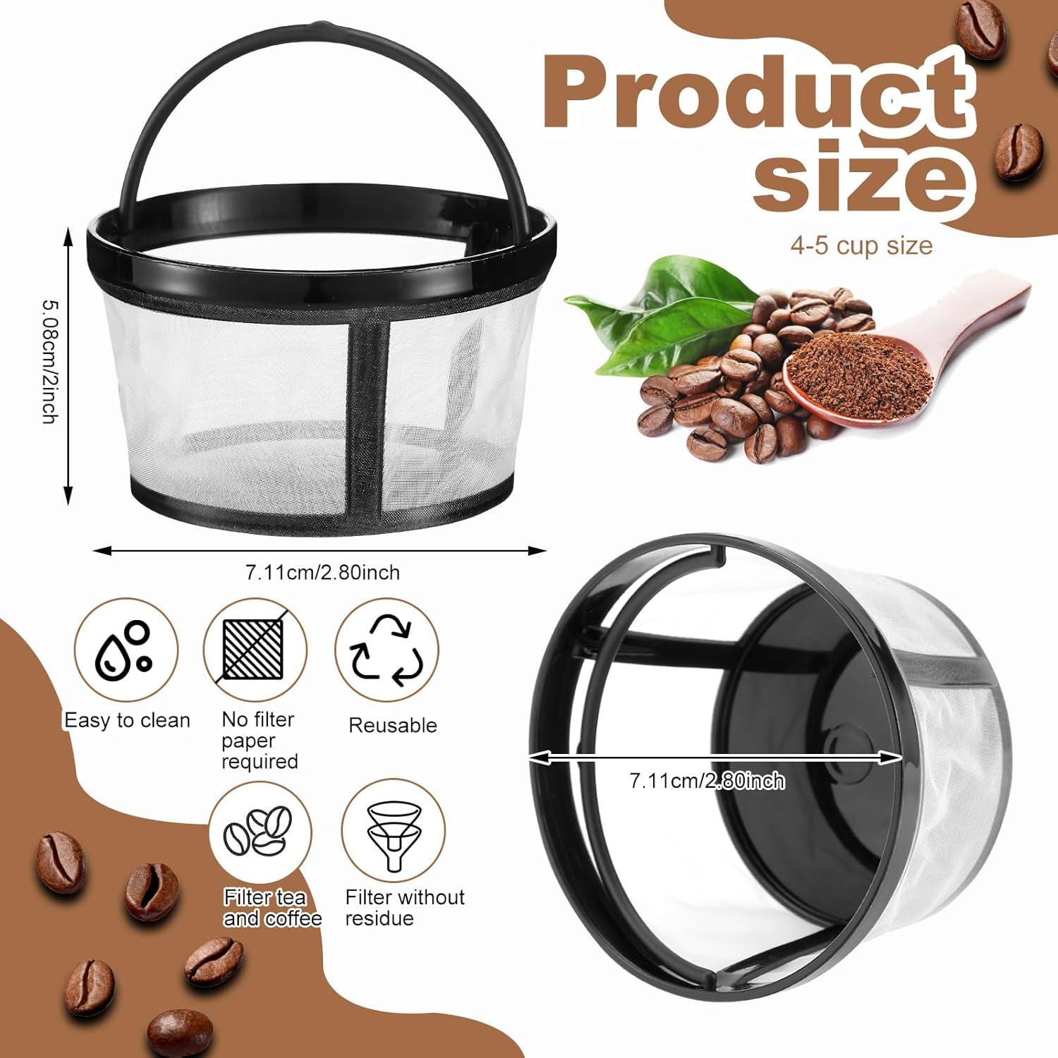 Filtros de café reutilizables Maxdot 4 unidades nylon 7.11 cm