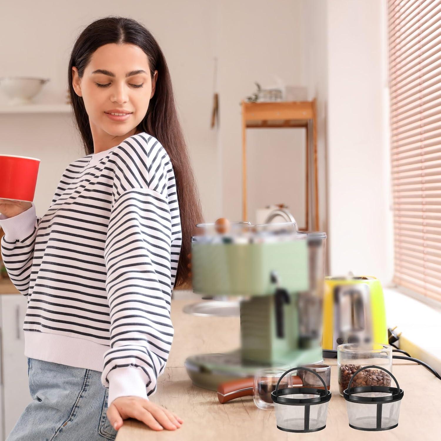 Filtros de café reutilizables Maxdot 4 unidades nylon 7.11 cm