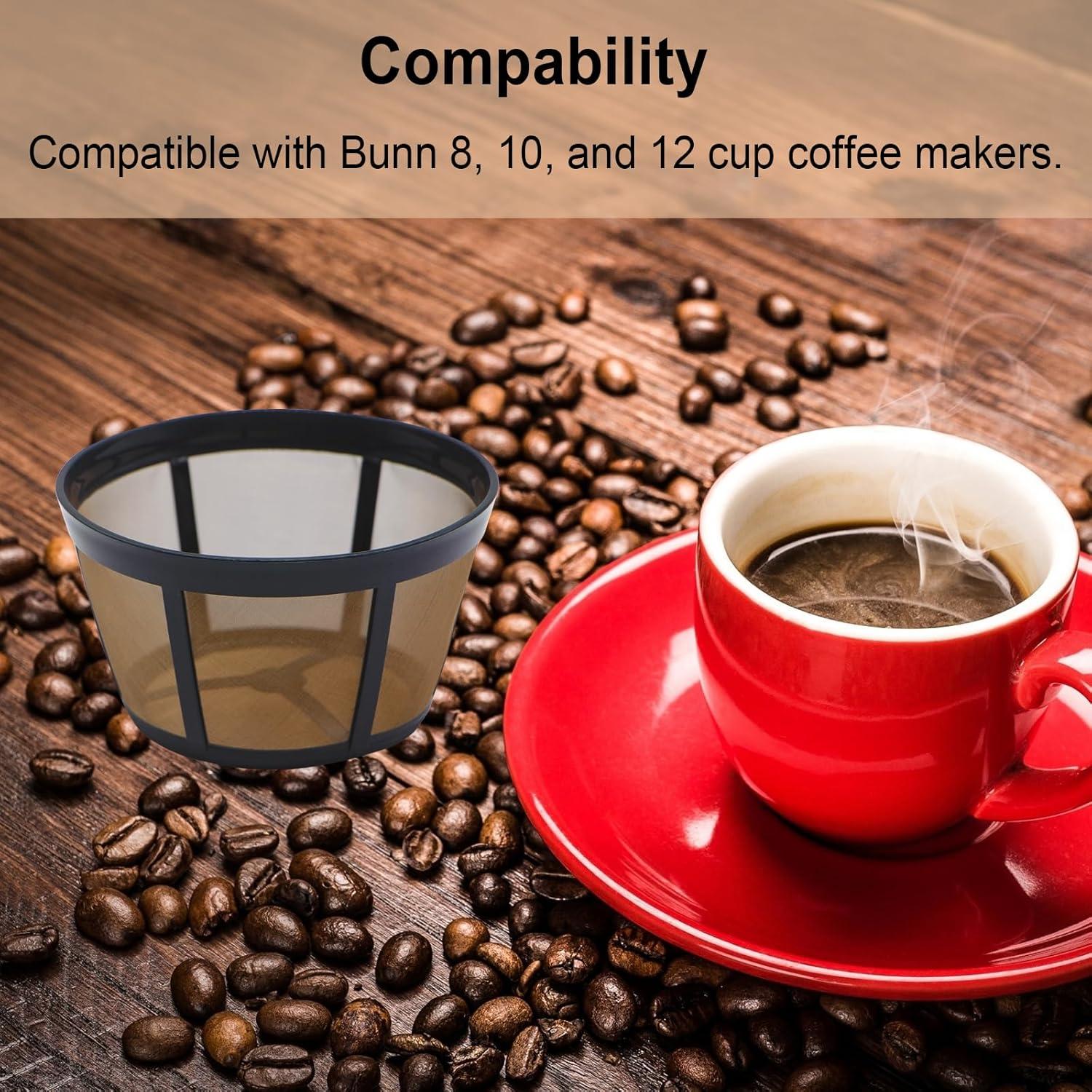 Paquete de 2 Filtros de Café Reutilizables Aolleteau para BUNN