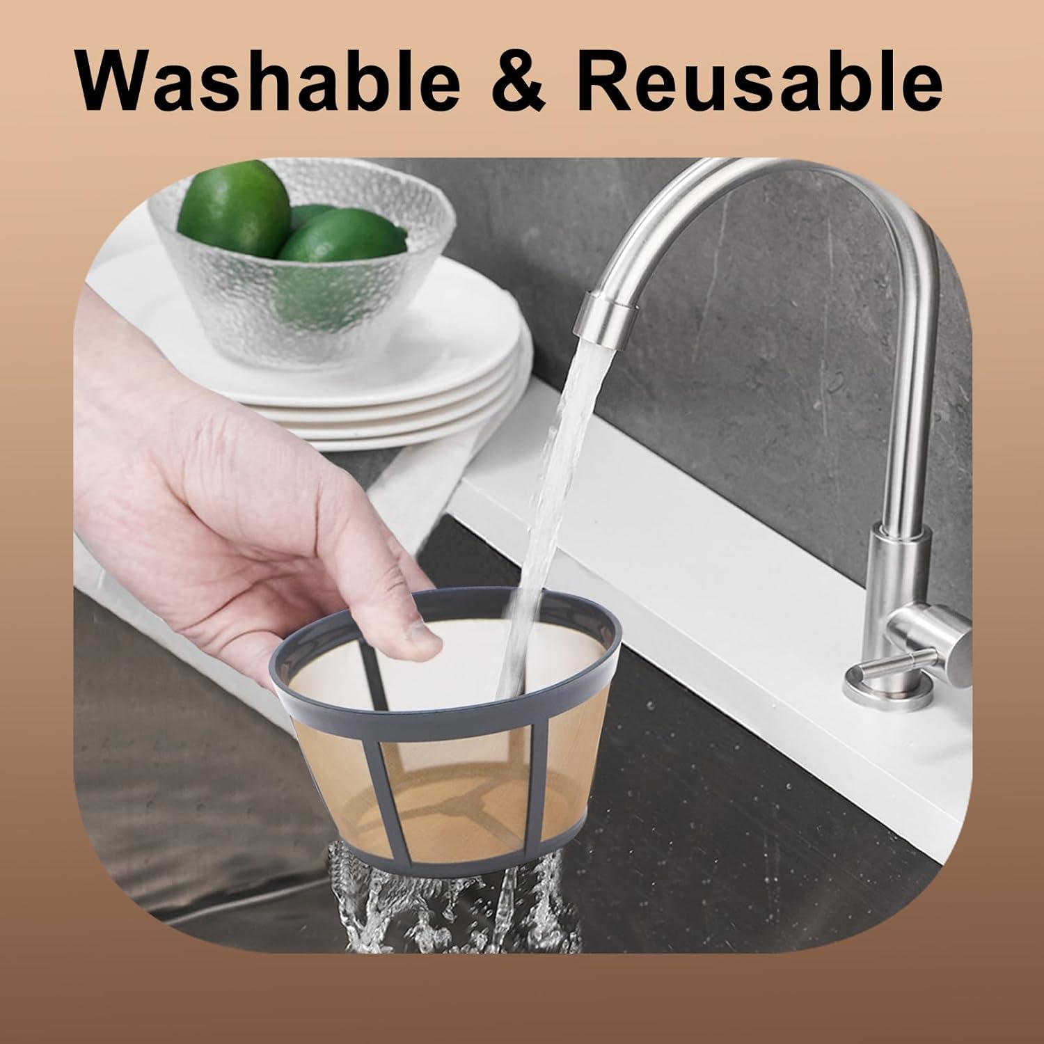 Paquete de 2 Filtros de Café Reutilizables Aolleteau para BUNN