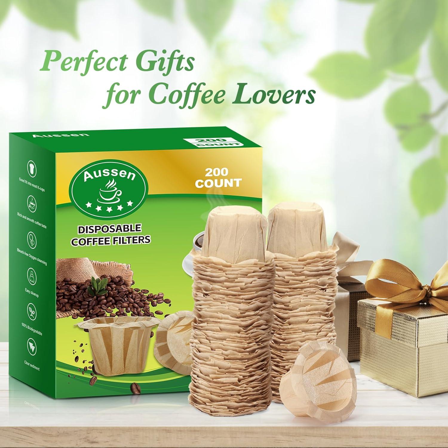 Filtros de Papel para Café Desechables Aussen 200pcs Natural