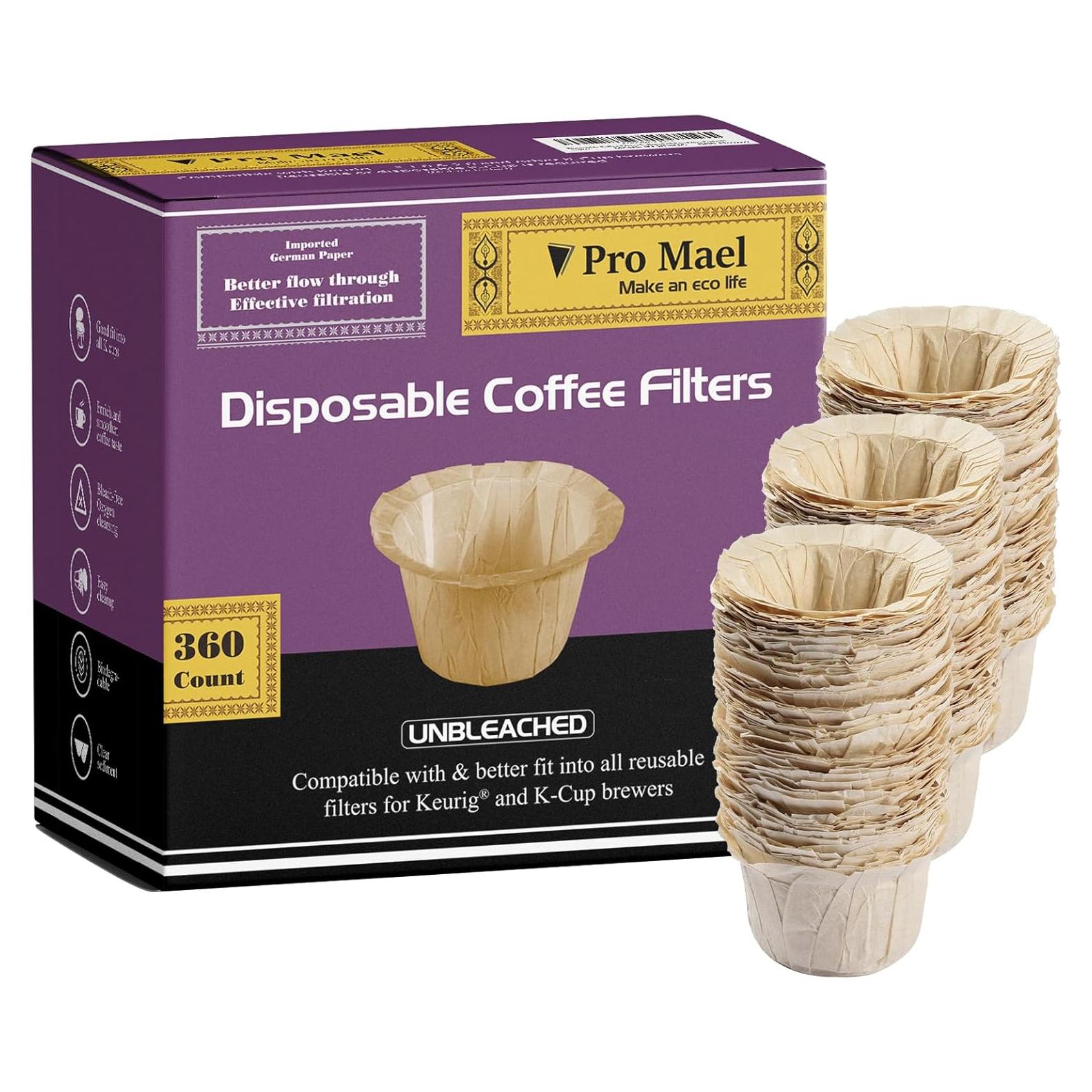Filtros desechables Pro Mael K Cup 360 unidades Natural