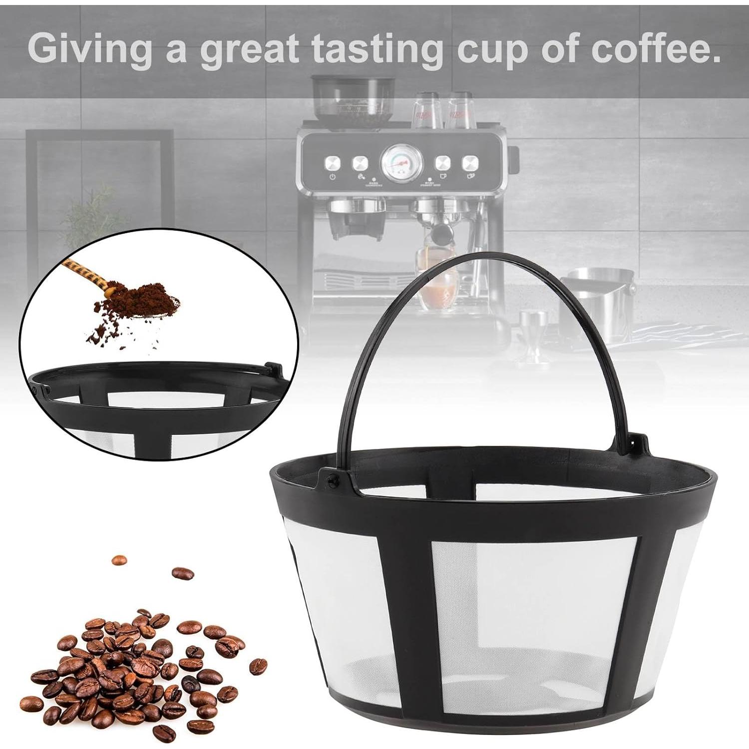 Cestas de Filtros de Café Reutilizables TQEONKL 4PC 8-12 Tazas