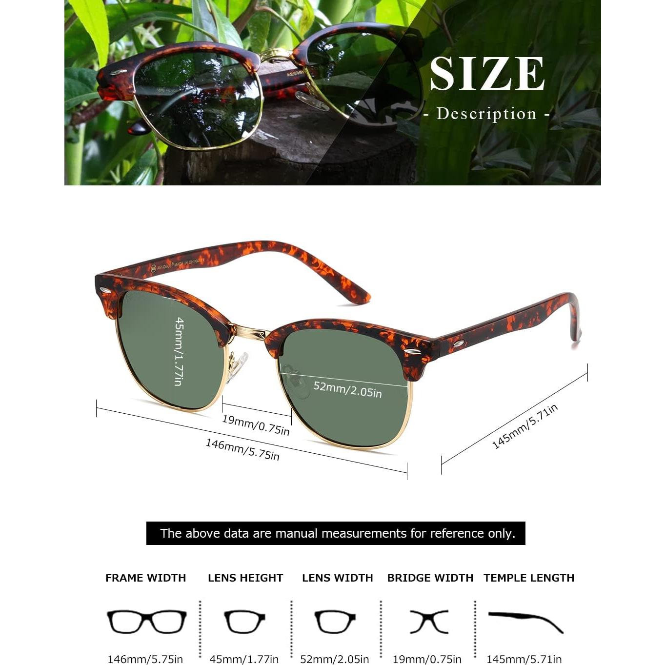 Gafas de sol AEVOGUE Vision polarizadas unisex retro