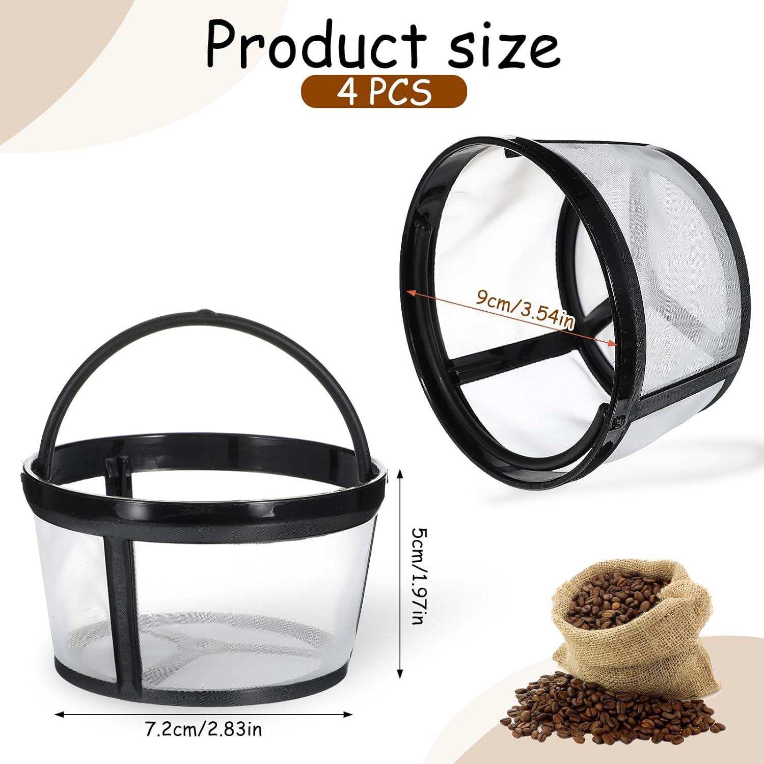 Filtro de Café Reutilizable Nogeqi 4 Pcs Canasta 4-5 Tazas