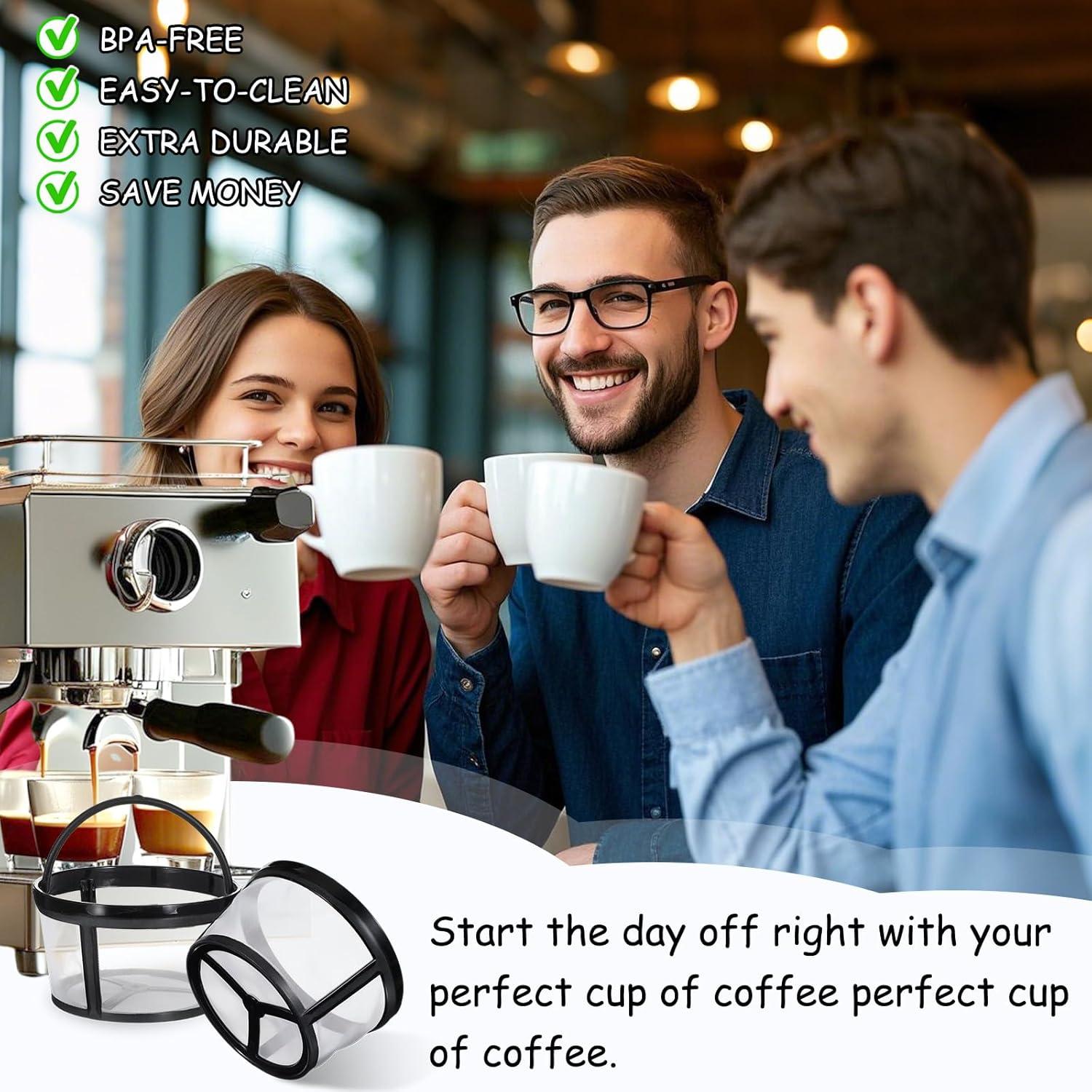 Filtro de Café Reutilizable Nogeqi 4 Pcs Canasta 4-5 Tazas