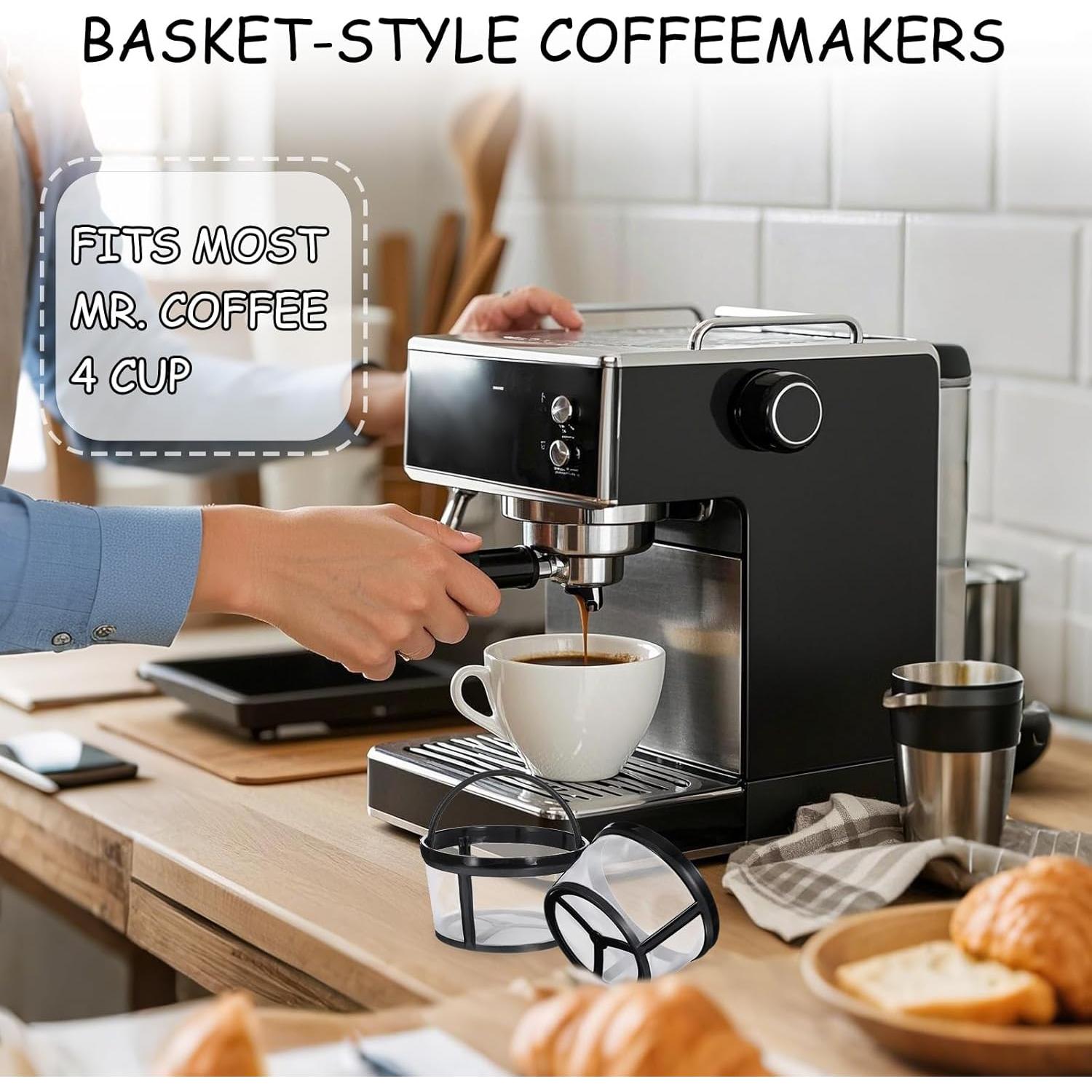 Filtro de Café Reutilizable Nogeqi 4 Pcs Canasta 4-5 Tazas