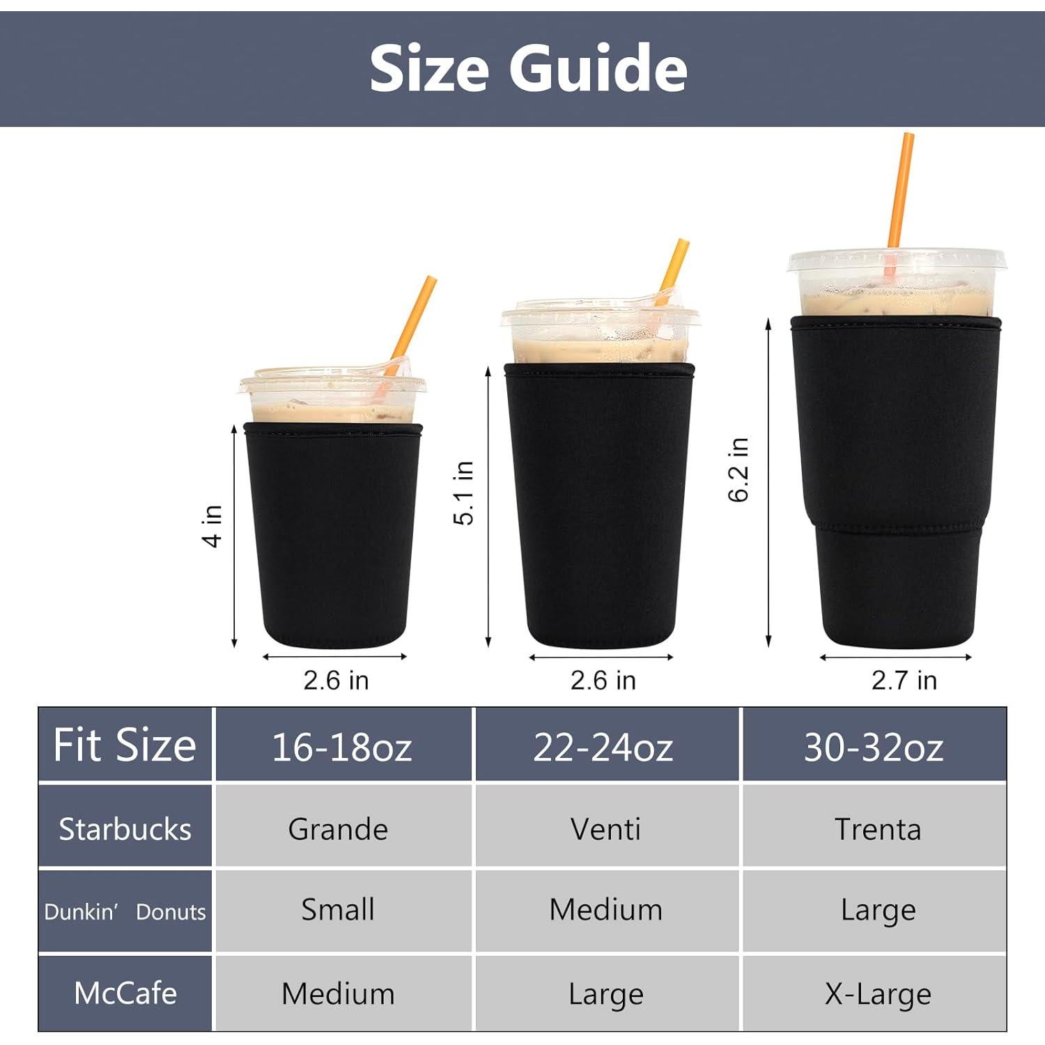 Paquete de 3 Fundas Aislantes Reutilizables Xumbtvs Neopreno