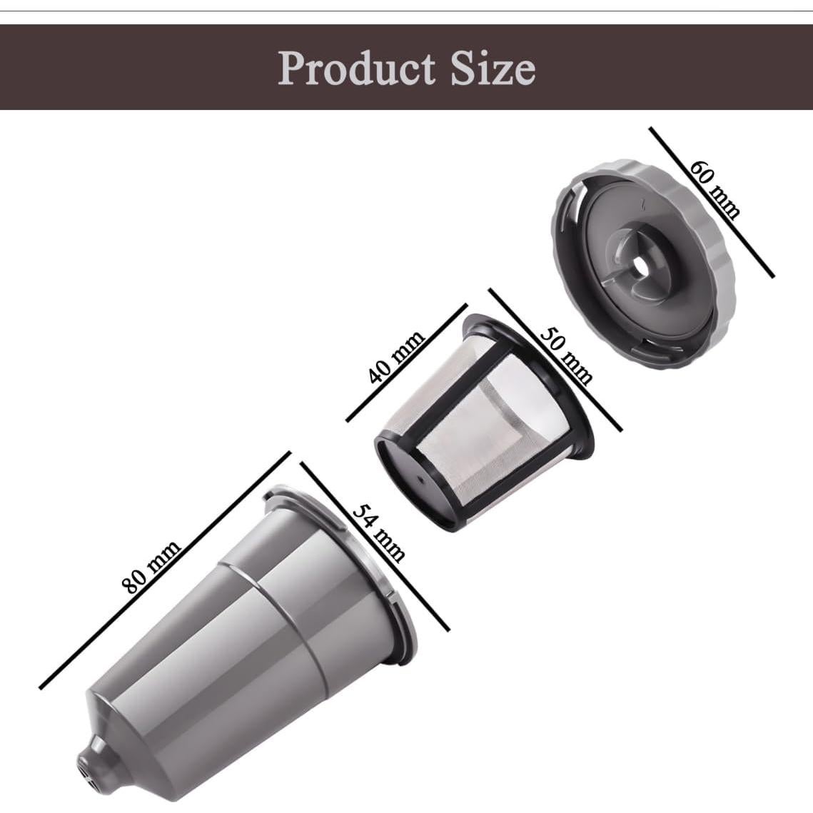 Filtro de café reutilizable DSYJ para Keurig B30 B40 B50 B60 B70 - 3 unidades