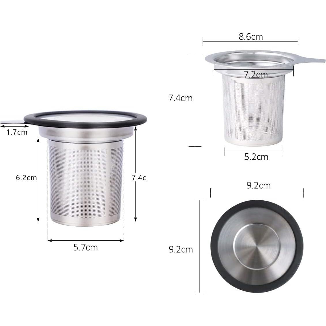 Infusor de Té BLIGKO Acero Inoxidable 304 con Tapa Silicona