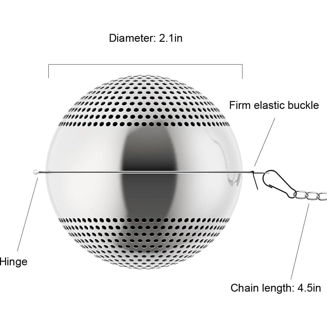 Paquete de 2 Infusores de Té de Acero Inoxidable Lyxa SR