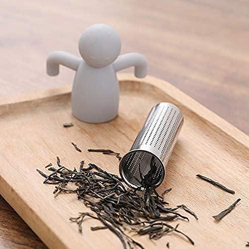 Infusor de Té Leden Acero Inoxidable con Mango de Silicona Gris