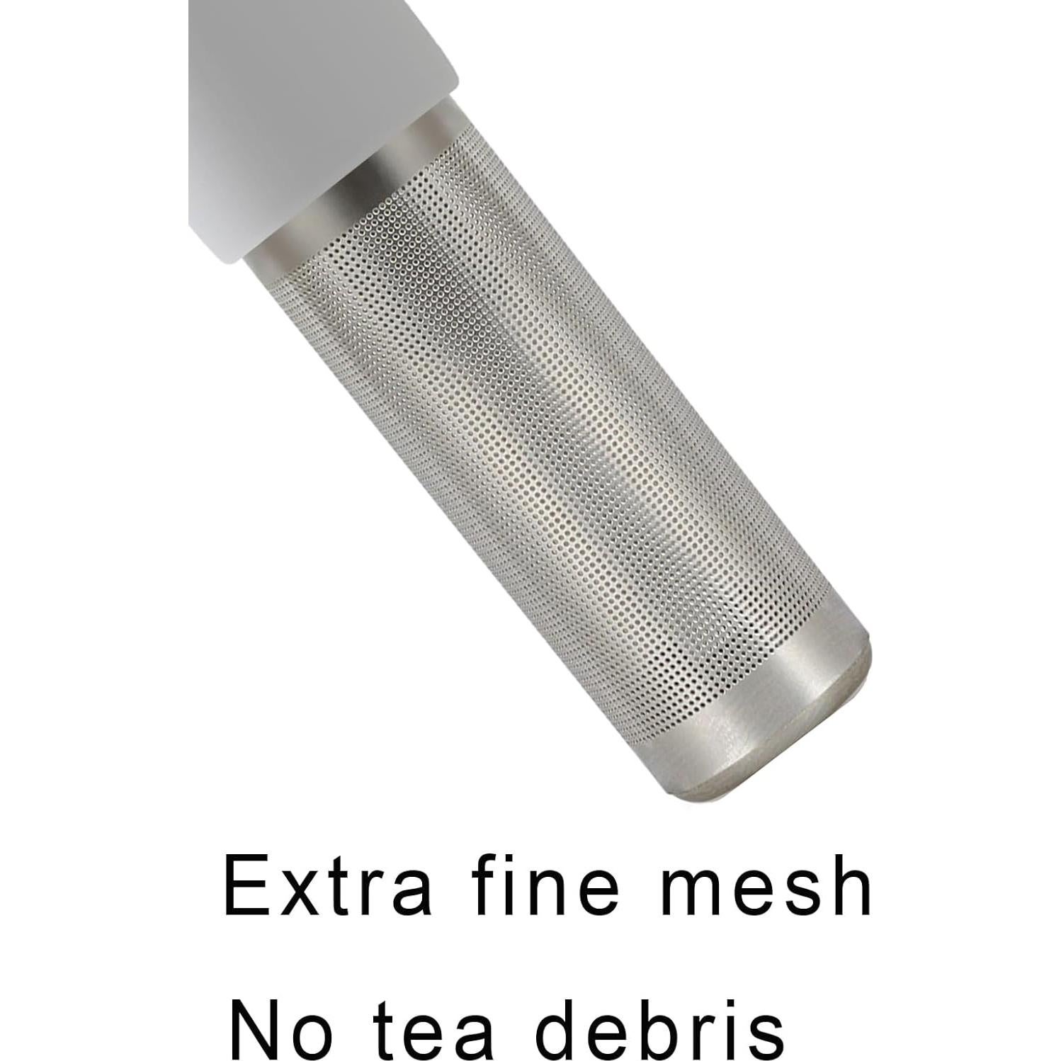 Infusor de Té Leden Acero Inoxidable con Mango de Silicona Gris