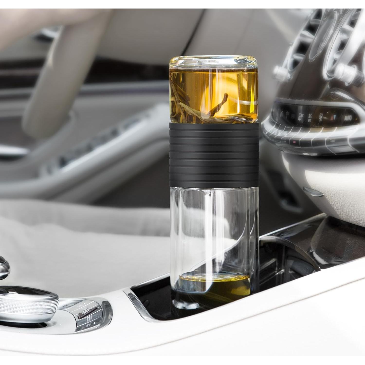 Botella de Infusión de Té Ukiyo Sense Verde 248 ml Doble Pared