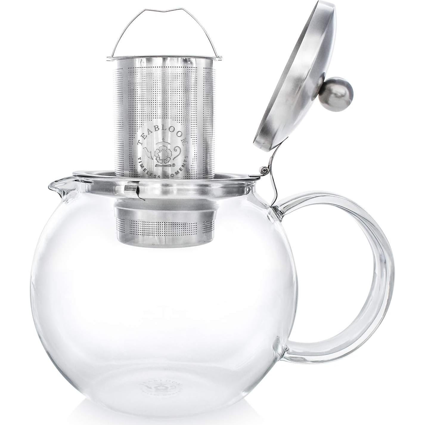 Tetera de Vidrio Borosilicato Teabloom Classica 1200 ml
