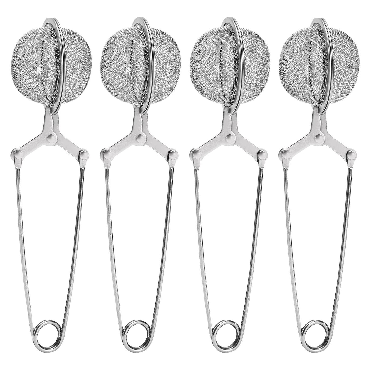 Coladores de Té Ecurfu, Acero Inoxidable, Paquete de 4