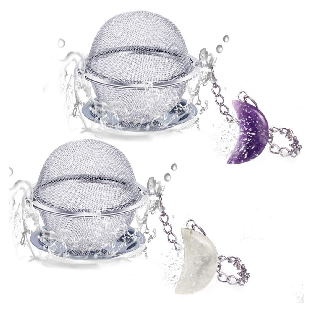 Infusor de Té de Acero Inoxidable Scdom con Gancho de Cristal