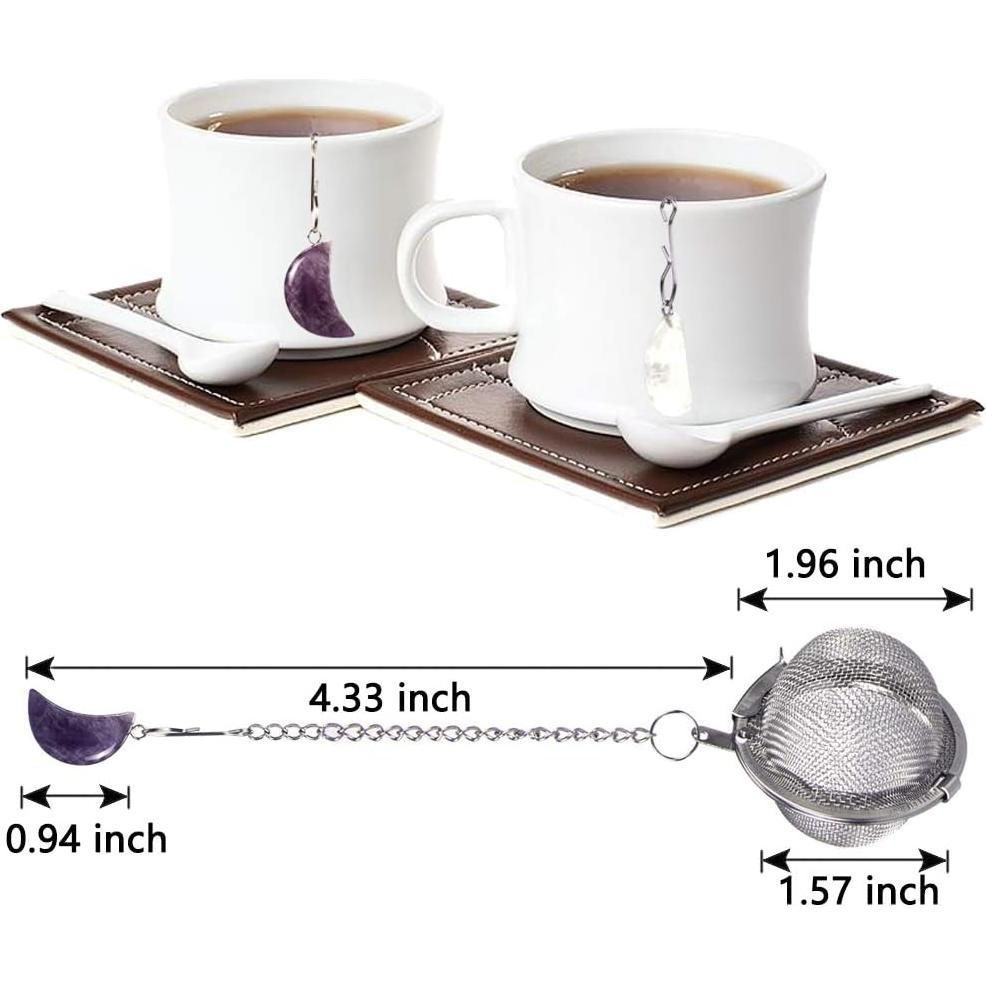 Infusor de Té de Acero Inoxidable Scdom con Gancho de Cristal