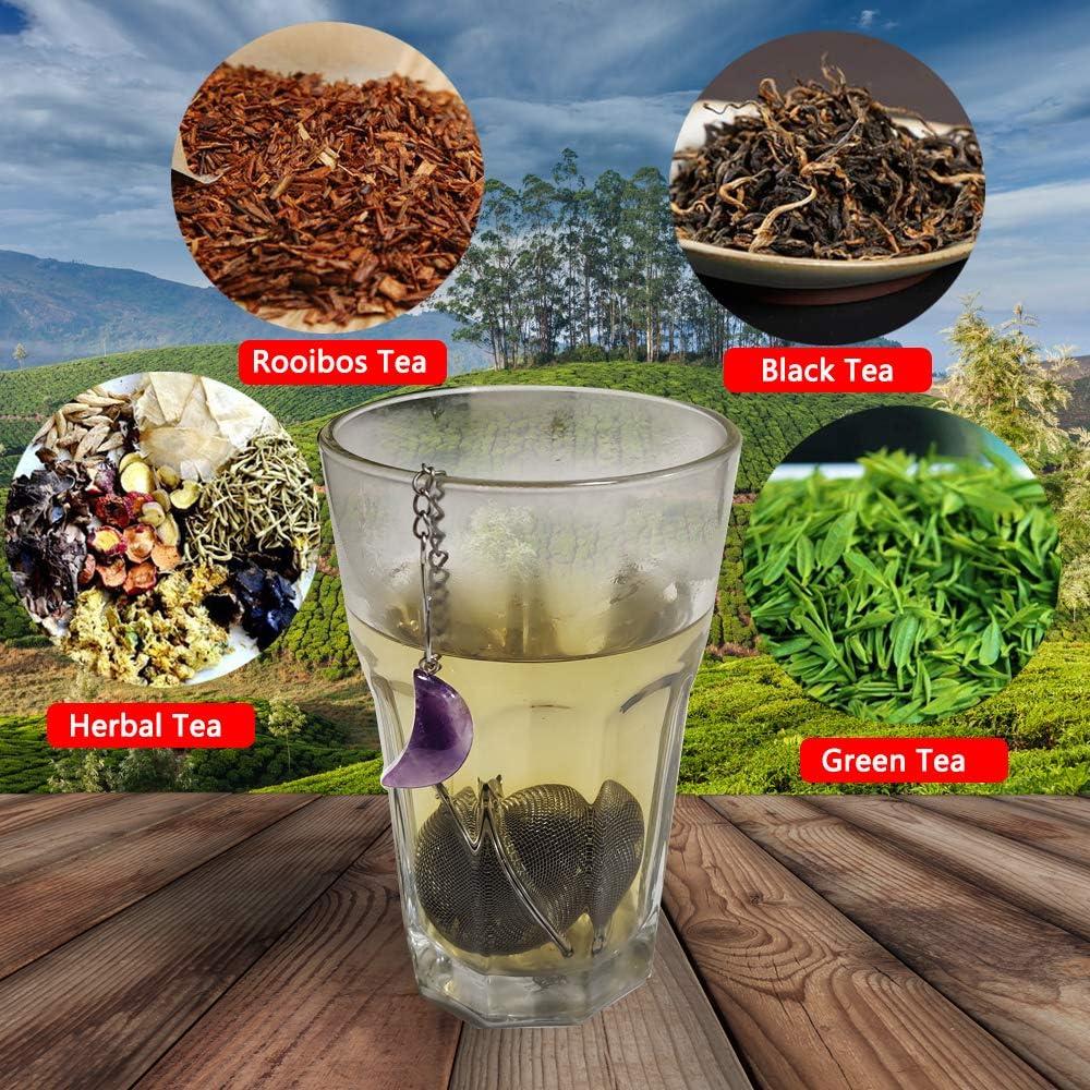 Infusor de Té de Acero Inoxidable Scdom con Gancho de Cristal