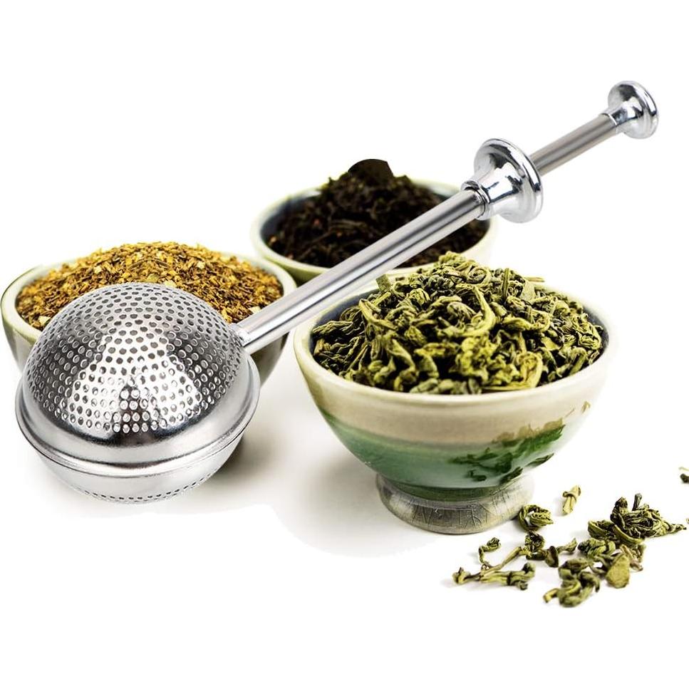 Infusor de Té de Acero Inoxidable Jedrey - 2 Piezas, Reutilizable