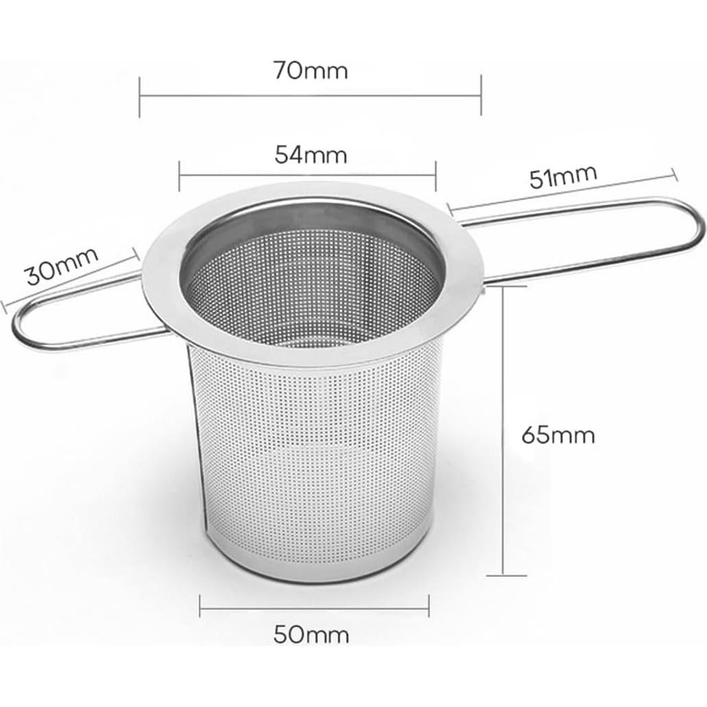 Infusor de Té Plegable Lubsmuns de Acero Inoxidable con Tapa