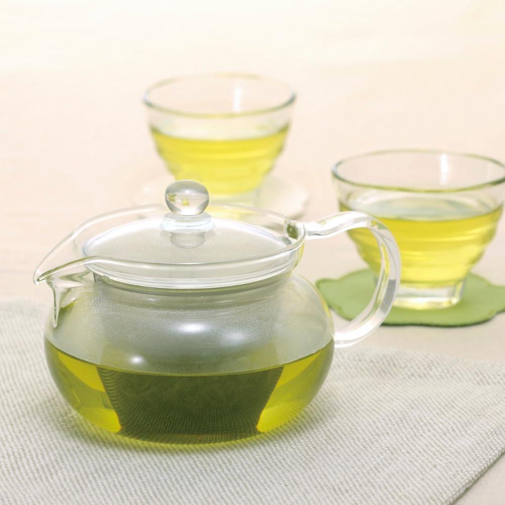 Tetera de vidrio HARIO ChaCha Kyusu Maru 450ml resistente al calor