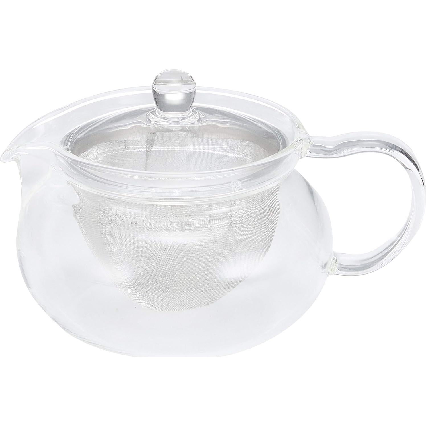 Tetera de vidrio HARIO ChaCha Kyusu Maru 450ml resistente al calor