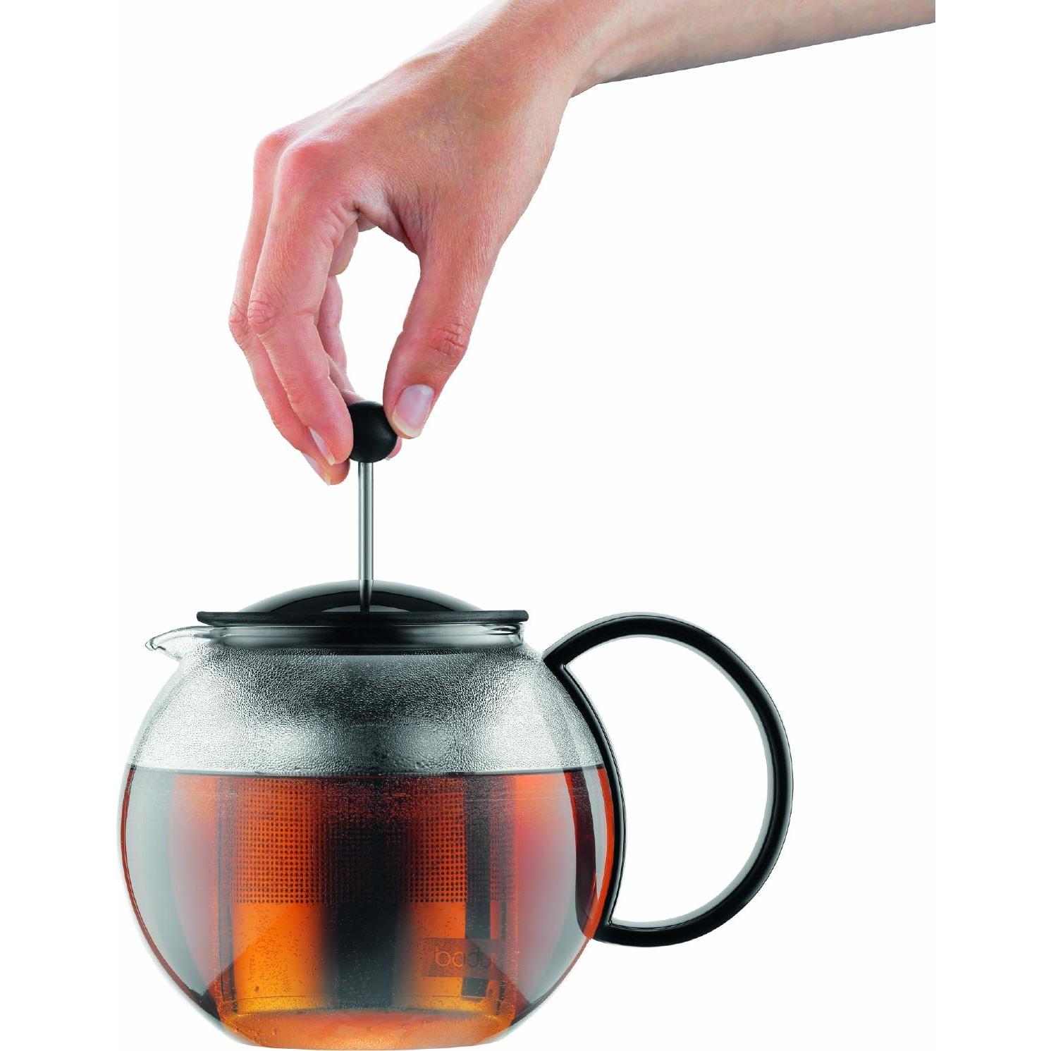 Prensa de Té Bodum 1005ml Cristal con Filtro Acero Inoxidable