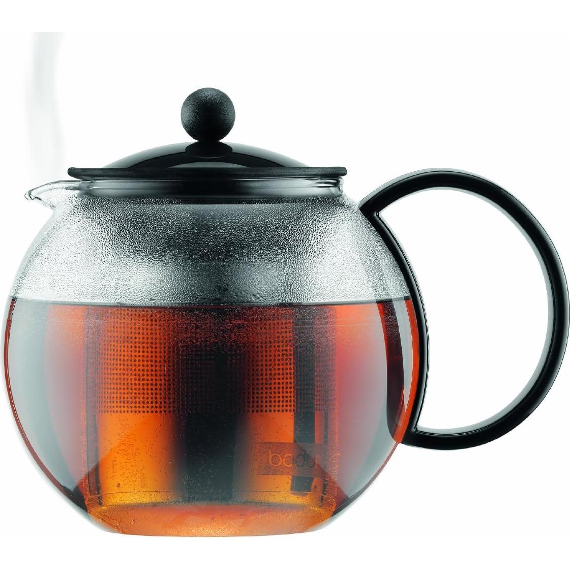 Prensa de Té Bodum 1005ml Cristal con Filtro Acero Inoxidable