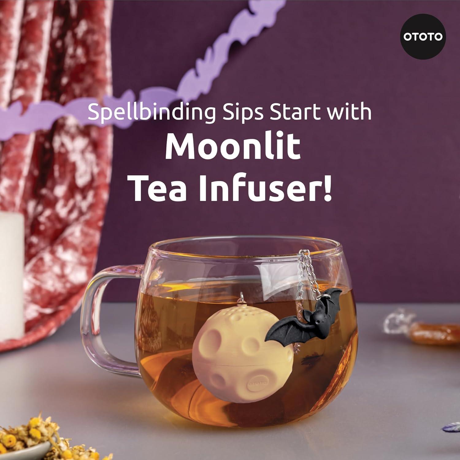 Colador de Té OTOTO Moonlit - Infusor de Silicona Blanco