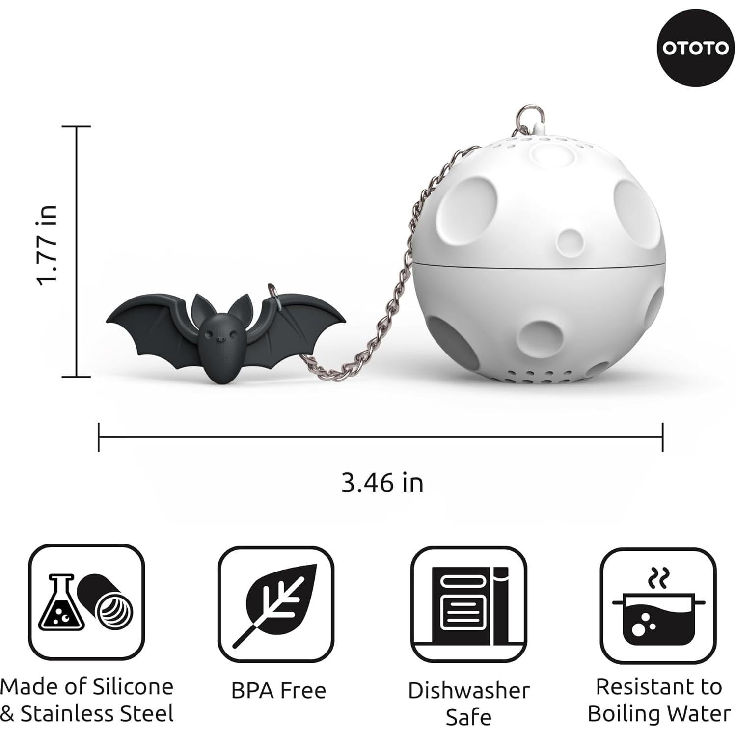 Colador de Té OTOTO Moonlit - Infusor de Silicona Blanco