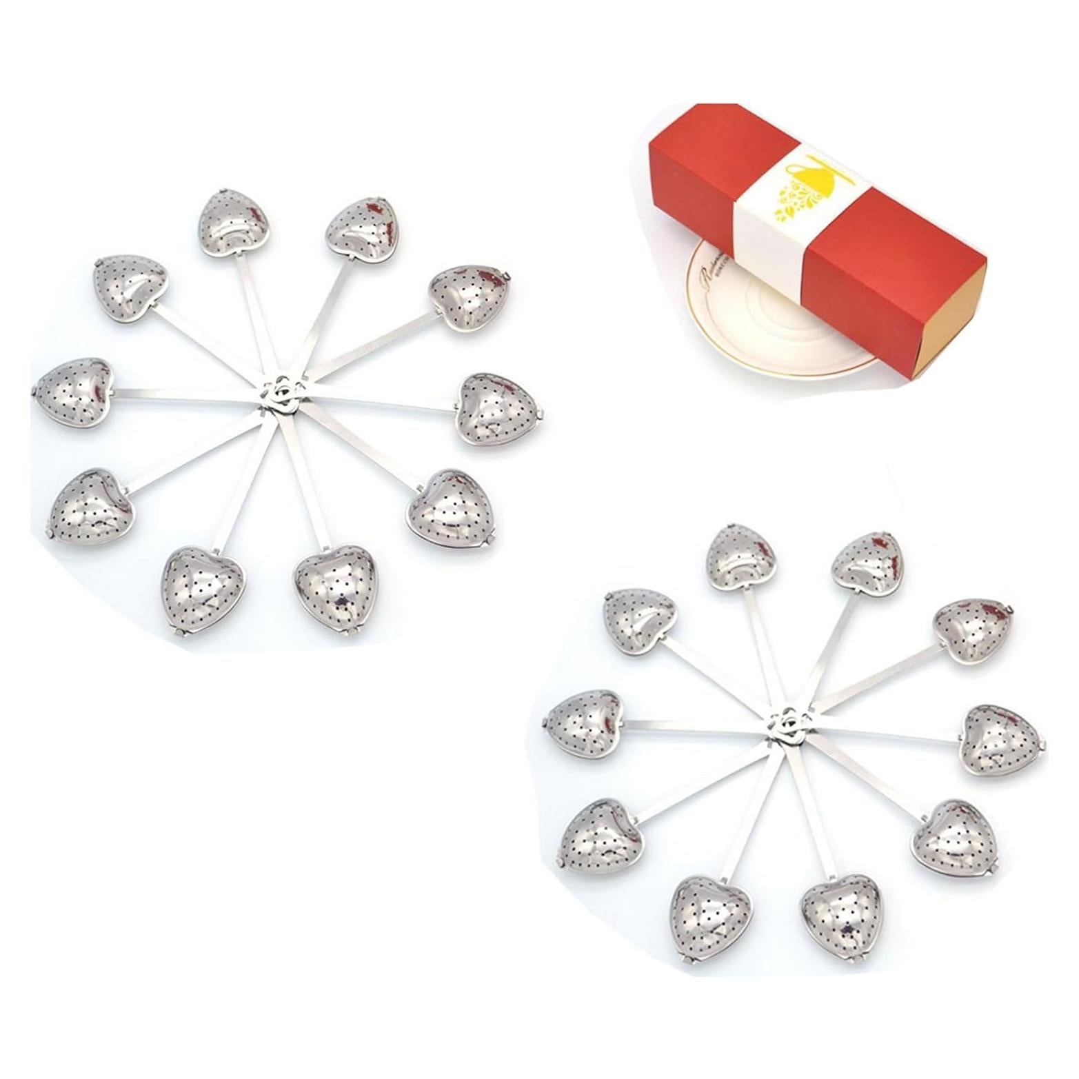 20PCS Infusores de Té HSKOTEA de Acero Inoxidable