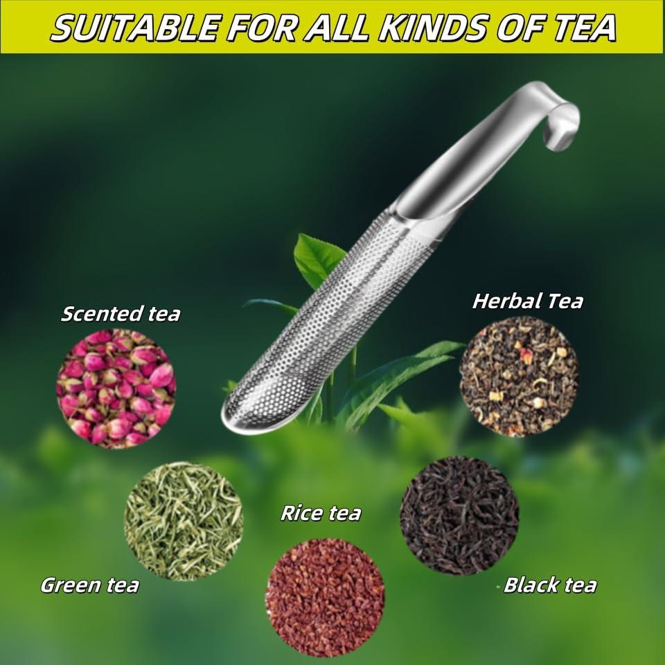 Infusor de Té de Acero Inoxidable Vziokk - 2 Pcs con Cepillo