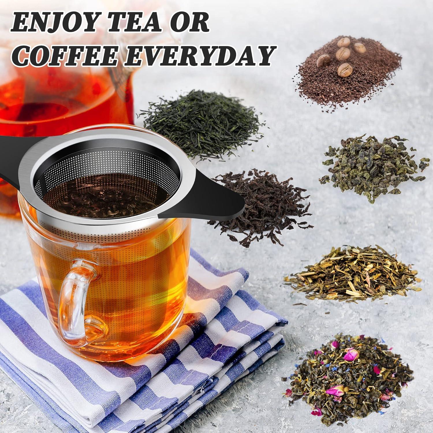 Infusor de Té Yoassi Acero Inoxidable con Doble Mango 1 Paquete