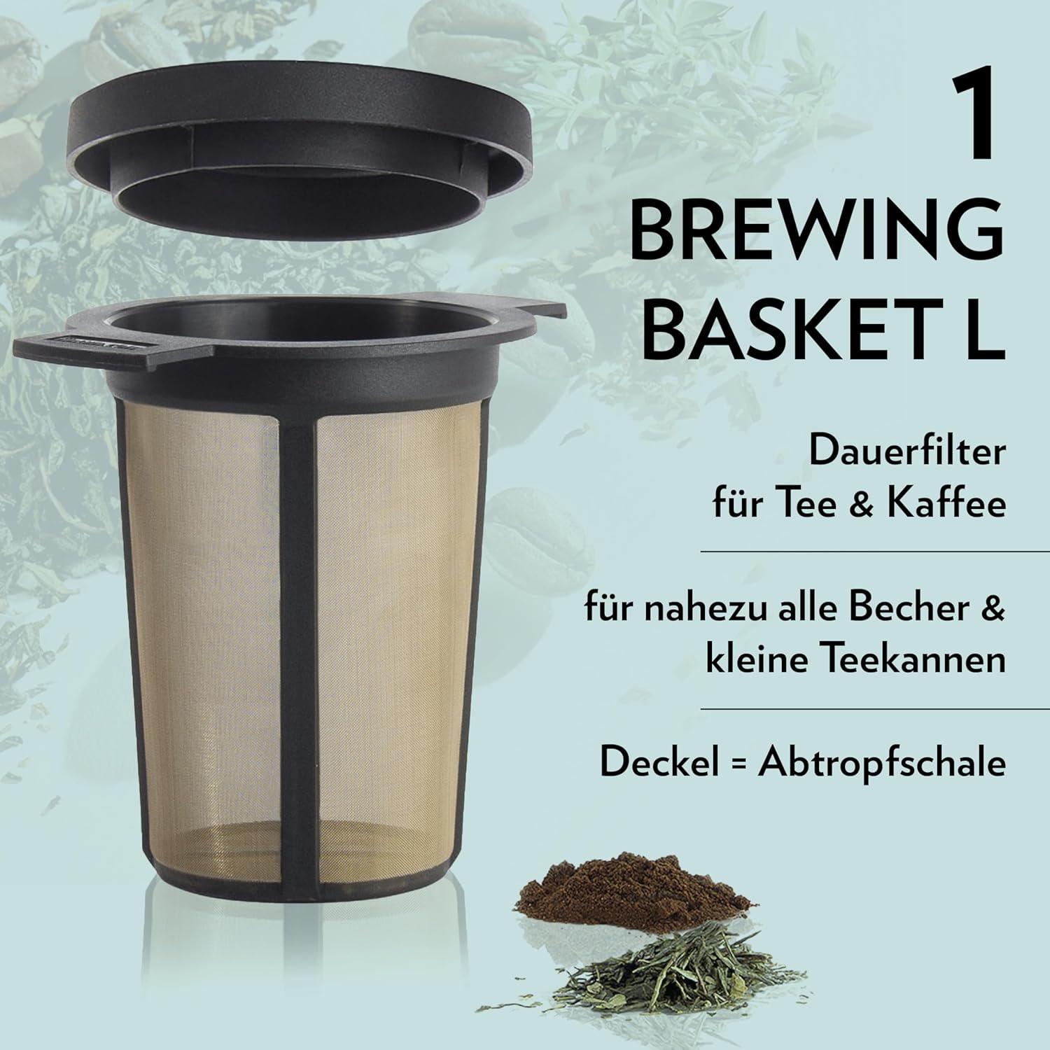 Canasta de Infusión de Café y Té Finum Grande Acero Inoxidable