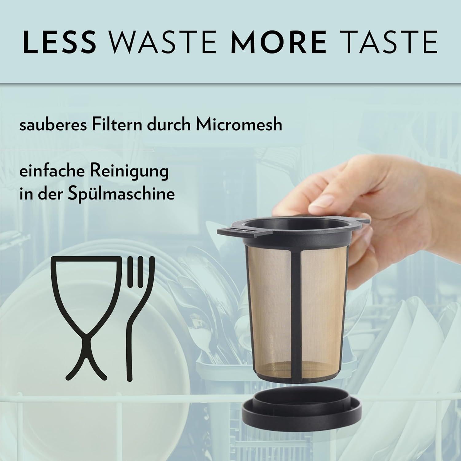 Canasta de Infusión de Café y Té Finum Grande Acero Inoxidable