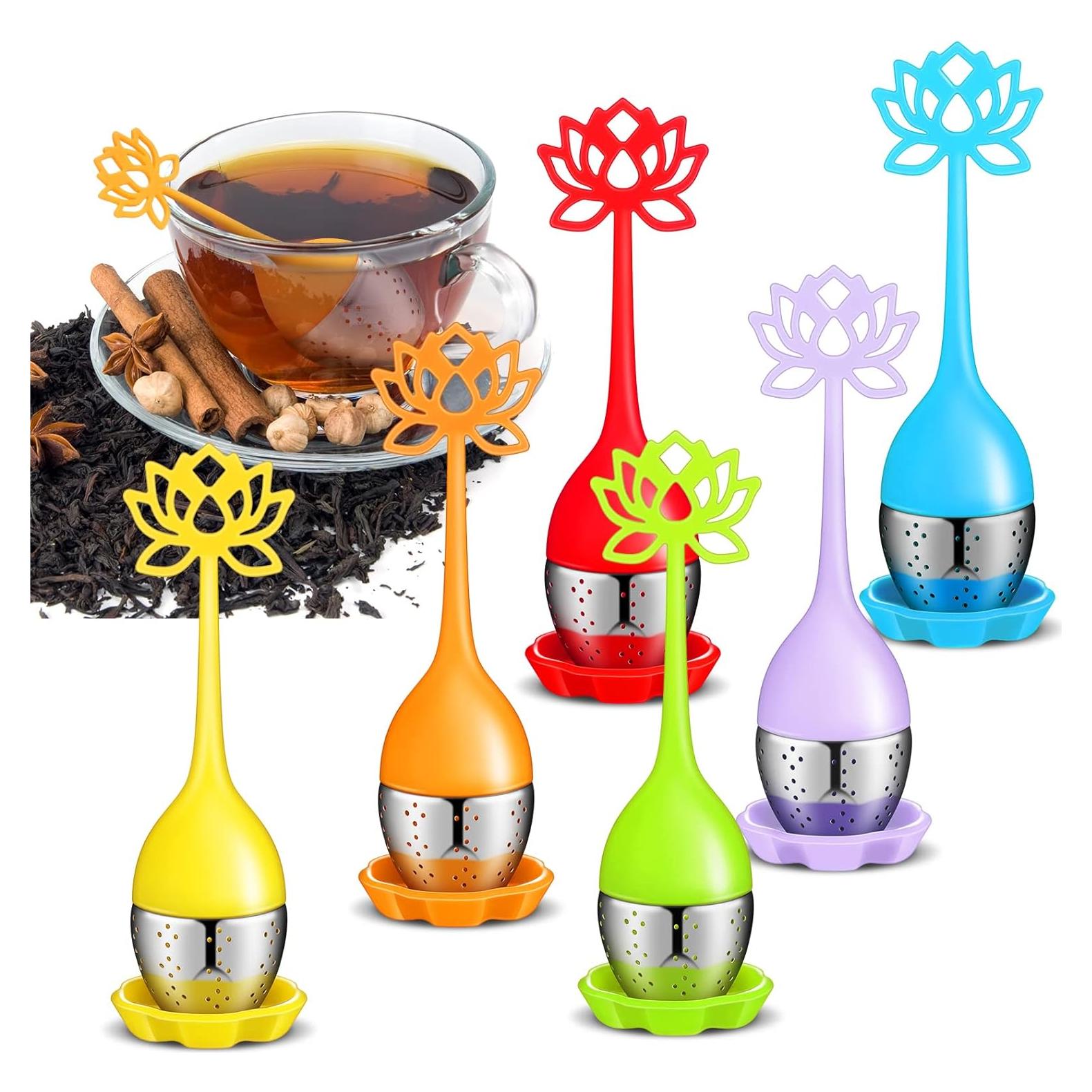 Juego de 6 Infusores de Té Silicona Remerry Multicolor
