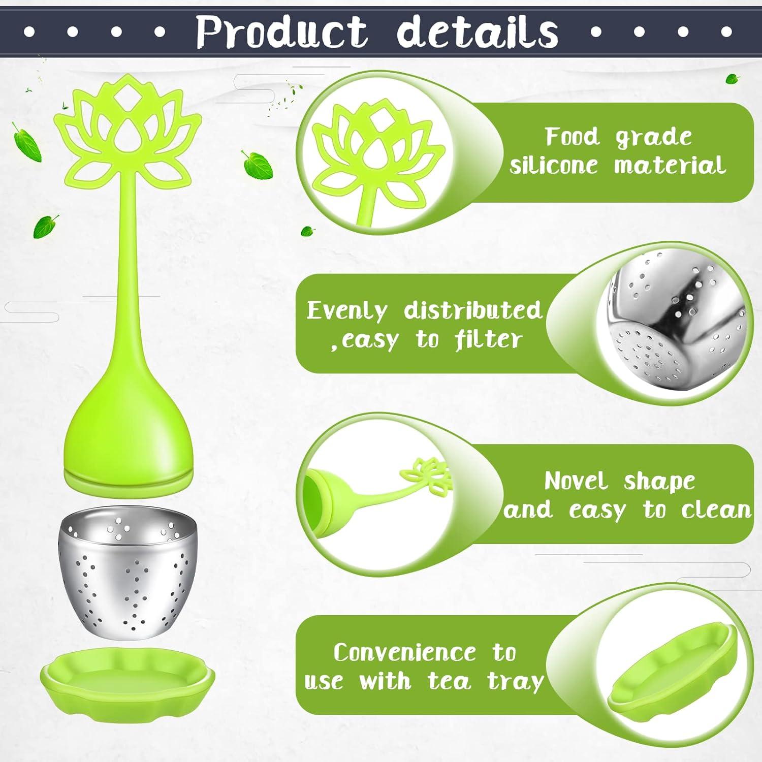 Juego de 6 Infusores de Té Silicona Remerry Multicolor