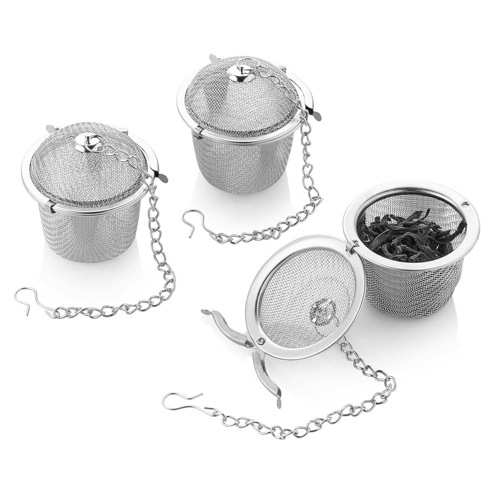 Coladores de Té DOPUDO 3pcs Acero Inoxidable 304 Malla Fina